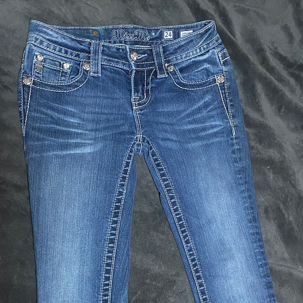 Miss Me Women's Dark Blue Boot Cut Jeans